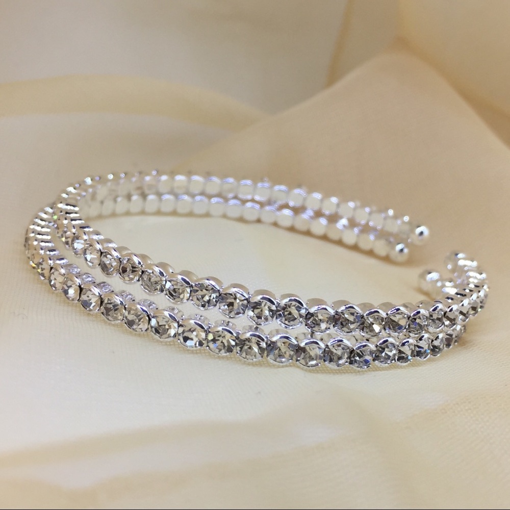 Silver Cuff Bracelet Set